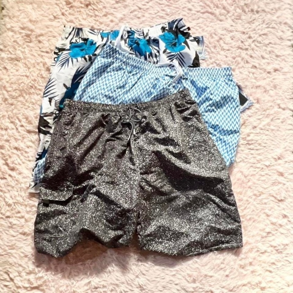 Men's Swimwear Tropical Resort Beachy Lined Trunks Lot Size 5x Vacation Poolside